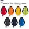 2022 New Outdoor Mountaineering Sports Thick Jacket Men's Fi Patchwork Waterproof Fabric Zipper Pocket Hat b5pd#