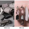 Sacs de rangement suspendus sac à main organisateur porte de garde-robe arrière divers sac artefact dimensionnel sac à dos Transparent