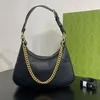 borsa di alta qualità Borsa a mezzaluna di lusso stampa palma Catene Cyme in pelle Tote Designer Chiusura con zip Borsa a tracolla da donna Borse hobo Borsa a tracolla da donna sotto le ascelle