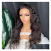Perruques Super Lace Septembre Promotion en gros Cutice Alignement Virgin Top Quality Human Hair Body Wave 13x4 HD Frontal Wig 22 pouces Drop Dhdex 9 Wigs