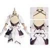 Cosplay Hkai Impact Anime Game Elysia Costume Wig Stricker Accores Set Maid Outfit Halen For Woman Dr L864#