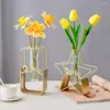 Vaser 2st/Set Flower Vase Unique Fadeless Break Resistant Hushållstillbehör Växtpanna