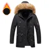 Novo Outono Inverno Veet Jacket Men Outdoor Fi Mid-lg Wool Liner Windbreaker Parkas Jaqueta Homens Com Capuz Gola De Pele Outwear O1Ok #