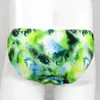 Underpants G3774 Mens String Bikini Narrow Waist Multi Color Feather Printed Options