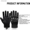 Gants tactiques Sports de plein air équitation doigt masculin Forces spéciales anti-dérapant Anti-crevaison résistant à l'usure Fitness 2 pièces YQ240328