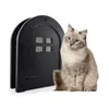 Kedi Taşıyıcıları 1 PC PET Köpek Ekran Kapısı Ücretsiz Giriş Ahşap Flap Abs Plastik Kemerli Kapılar Aksesuarları