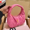 Kvinnor Pink Designer Cleo Bags Miui Satchel Tote Wander Matelasse Underarm Luxury äkta läder med axelremkopplingar Purses Crossbody Bags Handbag