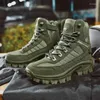 Boots Men's Combat Military Outdoor Non-slip Tactical Hiking Desert Ankle Hunting Shoes Men Botines Zapatos