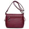 Shoulder Bags Fashion Women's Messenger Sall Square Bag PU Leather Luxury Handbags Female Mother Mochila Feminina