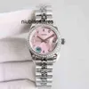 Orologio da donna 31mm Orologio da donna di marca di lusso quadrante rosa Acciaio inossidabile 316l Zaffiro Meccanico automatico Designer femminile Orologi da polso impermeabili Qdx8