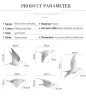 ステッカーノルディックスタイルの樹脂鳥の創造的な壁3Dステッカーリビングルーム動物壁壁壁画テレビ壁背景ホーム装飾クラフト