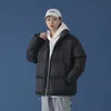 2022 Nouvelle veste rembourrée coréenne Loisirs pour hommes Épaissie Jeunes étudiants Costume de pain Beau col montant Couleur pure Manteau chaud d'hiver C4gs #