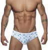 Men's Swimwear Sexy Print Pouch Swimwear Mens Swim Briefs with Pad Man Swimming Trunks Fast Dry Beach Surf Bathing Suit Bikini Men Swimsuit 24327