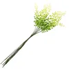 Flores decorativas 10 peças decoração de plantas verdes simuladas, decorações para casa, hastes de casamento, picaretas artificiais, ornamento falso