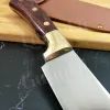 Calligraphy Chef Knife Stainless Steel Boning Knife Butcher Knife Razor Sharp Cleaver Kitchen Knife High Caebon Meat Cleaver Slicing Knife