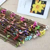 Decorative Flowers (10Pcs/lot) 65cm Simulation Artificial Stamen Berry Branches DIY Crafts For Wedding Party Decoration Scrapbooking Wreath