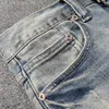 italiensk stil fi män jeans retro grå blå stretch smal fit rippade jeans män vintage designer byxor byx cott byxor m0oe#