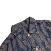 Kapital Vintage n Hirata Hiroshi Cott Feather fręgla Jacquard Lapel Męska kurtka dżinsowa Japan Wed Coat D2bn##