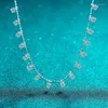 Pingentes puro 3ct/9ct premium real brilhante moissanite colar para mulher s925 prata diamante festa jóias finas