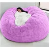 椅子は、超大型7フィートbean bean bag er vean bag er riving room hurniture big Round soft pluffy faux beag lazy sofa bed coat drop de d dh5vq