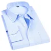 4xl 5xl 6xl 7xl 8xl stor storlek Men busin casual LG Sleeved Shirt White Blue Black Smart Male Social Dr Shirts For Plus C4LJ#