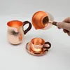 Cups Saucers Pure Copper Handmade Coffee Tea Cup Turkish Greek Arabic Pot For Barista