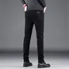 2024 Nouveaux jeans noirs pour hommes Slim Stretch coréen Fi Skinny élastique décontracté mâle pleine longueur Stretch Denim pantalon S5Ha #