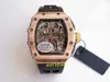 2024 KVF Discovery Magazine 7750 Automatic Mechanical timing Orange rubber strap with carbon fiber case