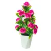 Flores decorativas flor artificial planta pote bonsai escritório jardim festa móveis ornamento decoração