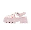 Triangle Hollow sandal Foam Casual shoe rubber Buckle pink white luxury Designer platform shoes New flat Sliders men womens Beach pool Mule summer loafer Slide