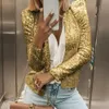 Aantrekkelijke Vrouwen Jas Lg Mouwen Hand W Party Blazer Sequin Bolero Open Frt Crop Jacket n47m #