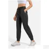 Yoga Outfit Ll Dames Jogging Negende Broek Zak Fitnesslegging Zacht Hoge Taille Heuplift Elastisch Casual Dstring Benen Joggingbroek2344 D Otvzo