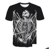 T-shirt da uomo 12 stili diversi Skl Head Print T-shirt da uomo a maniche corte Plus Size M-5Xl Uomo 3D Designer Abbigliamento Drop Delivery App Dhgnf