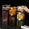 Storage Bottles Visual Fresh-keeping Box Transparent Dried Fruit Jar Stackable Wide Mouth Grain