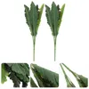 Decorative Flowers 2 Pcs Shrub Artificial Tiger Piranha Indoor Plants Fake Film Leaf Elegant Snake