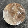 Decorative Figurines 154g Natural Stone Clear Quartz Crystal Ball Rainbow Sphere Polished Rock Reiki Healing B744