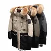 Nuovo arrivo 2023 uomini piumino inverno uomo Parka con cappuccio vera pelliccia Lg uomini cappotto casual High Street spesso caldo tuta sportiva maschile p9kQ #