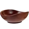 Bowls Wood Serving Bowl Wooden Fruit Salad Household Platter Flower Pot