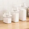 Frascos 1100/1800/2300ml caixa de armazenamento selada multiuso para detergente para roupa recipiente de detergente para roupa com copo medidor dispensador de grãos