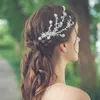 Barrettes à cheveux Barrettes Simple Sier Couleur Star Clip Peigne de mariée Accessoires faits à la main Femmes Coiffe Barrette Côté pour Drop Delivery Jewe Otfcx