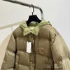 Designer Nanyou Vêtements pour femmes Version correcte ~ CE Manteau d'hiver épais pour femmes Étiquette en cuir Arc de triomphe Manteau à capuche HIQY