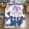 Bedding sets anime re: vida em um mundo diferente de zero conjunto de edredon capas Rem edredom lampes cover 02