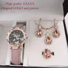 Set di braccialetti Regali da donna alla moda di vendita caldi Orologio al quarzo versatile