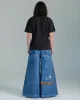vintage JNCO American Baggy Jeans Streetwear Pantaloni da skateboard Hip Hop Harajuku Jeans a gamba larga Tasca larga Pantaloni larghi jeans I6Tt #