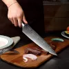 Coltelli XiTUO chef pane svuotato da frutto a fette cinese cucina giapponese coltello affilato SANGOKU COCKU Damasco Completa