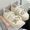 Casual Shoes Lacquer Leather Low Cut Thick Bottom Bow Cute Canvas Comfortable And Breathable Fashionable Versatile Board