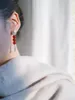 Stud français vintage rouge agate perlée boucles d'oreilles pour femmes lumière de luxe design naturel baroque perle de haute qualité charme bijoux delive otzdn
