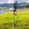 Garden Decorations Metal Eagle Wind Spinners Iron Stakes Lawn Ornaments Crafts Art Decor For Outdoor Courtyard
