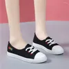 Casual Shoes Women Sweet Light Weight Comfort Anti Skid Canvas Lady Student School White Zapatos Mujer F902
