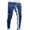 Men's Pants Fashion Mens Sports Joggers Casual Stitching Fitness Men Sportswear Tracksuit Bottoms Skinny Sweatpants Gyms Track